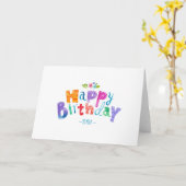 Grußkarte zum Geburtstag Karte (Gelbe Blume)