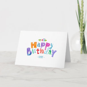 Grußkarte zum Geburtstag Karte