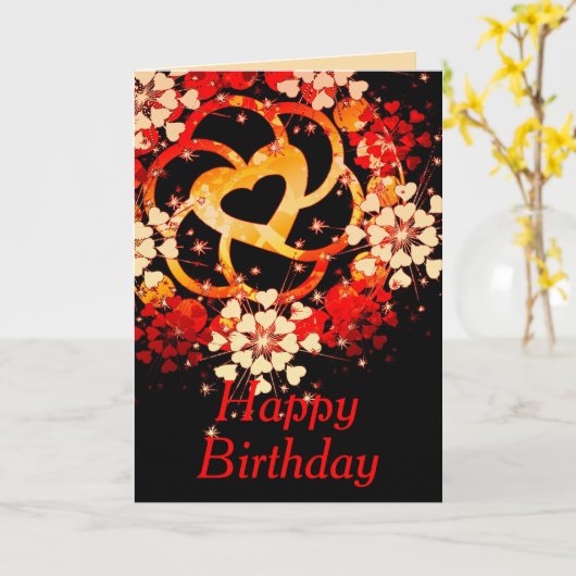 Grußkarte zum Geburtstag LoveCircle Karte (Gelbe Blume)