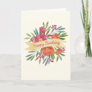 Grußkarte zum Geburtstag (Opt-Foto) Karte