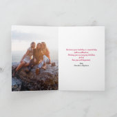 Grußkarte zum Geburtstag (Opt-Foto) Karte (Innenseite)