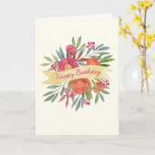 Grußkarte zum Geburtstag (Opt-Foto) Karte (Gelbe Blume)