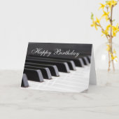 Grußkarte zum Geburtstag Piano Karte (Gelbe Blume)