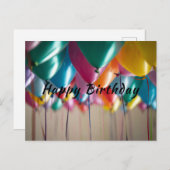 Grußkarte zum Geburtstag Postkarte (Vorne/Hinten)