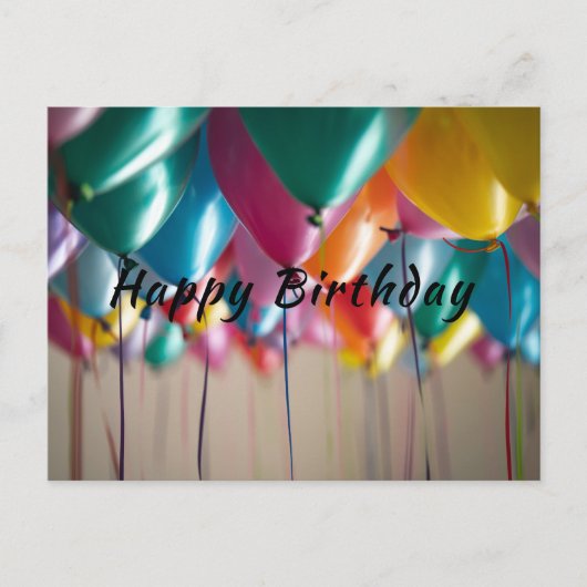 Grußkarte zum Geburtstag Postkarte (Vorderseite)