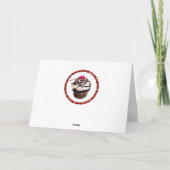 Grußkarte zum Geburtstag Schokolade Cupcake Day Karte (Rückseite)