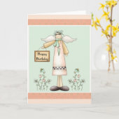 Grußkarte zum Geburtstag Soft Prim Angel Karte (Gelbe Blume)