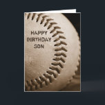 Grußkarte zum Geburtstag Son Baseball Karte<br><div class="desc">Das Album "Happy Birthday Son" ist ein echtes Baseball,  das mit den Worten "sepia" getönt ist - perfekt für jeden Baseball liebenden Sohn. Es ist vollkommen anpassbar für Sie,  um Ihre Wünsche zu erfüllen!</div>