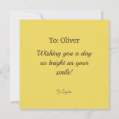 Grußkarte zum Geburtstag von Balloons (Rückseite)