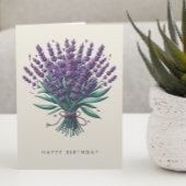 Grußkarte zum Geburtstag von Lavender Bouquet Dankeskarte