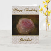 Grußkarte zum Geburtstag von Oma Karte (Gelbe Blume)