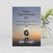 Grußkarte zum Hochzeitstag Einladung (Stehend Vorderseite)