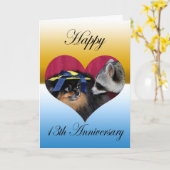 Grußkarte zum Hochzeitstag Karte (Gelbe Blume)