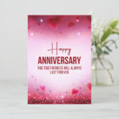 Grußkarte zum Jahrestag Feiertagskarte (Stehend Vorderseite)