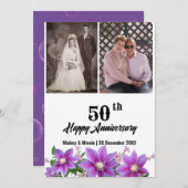 Grußkarte zum Jahrestag Feiertagskarte (Vorne/Hinten)