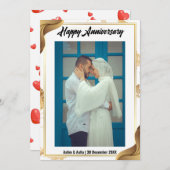 Grußkarte zum Jahrestag Feiertagskarte (Vorne/Hinten)