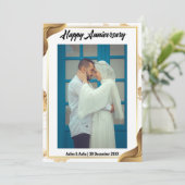 Grußkarte zum Jahrestag Feiertagskarte (Stehend Vorderseite)