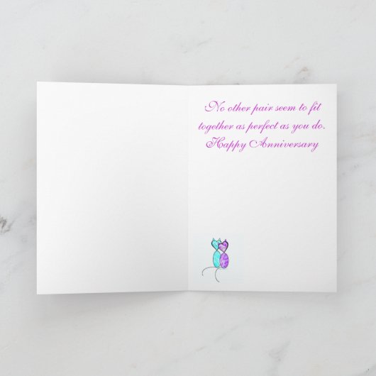 Grußkarte zum Jahrestag Karte (Innenseite)