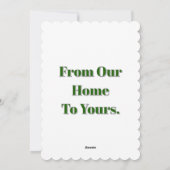 Grußkarte zum Jahreswechsel Feiertagskarte (Rückseite)