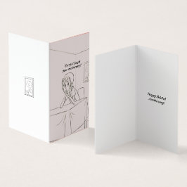 Grußkarte zum Jubiläum des glücklichen Cartoon