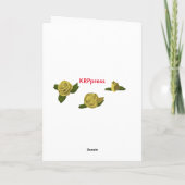 Grußkarte zum Jubiläum Karte (Rückseite)