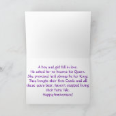 Grußkarte zum Jubiläum Karte (Innenseite)