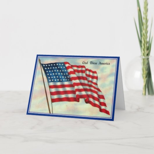 Grußkarte zum Vintagen Gedenktag Karte (Vorderseite)