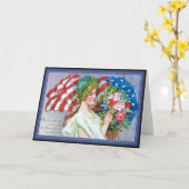 Grußkarte zum Vintagen Gedenktag Karte (Gelbe Blume)