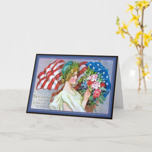 Grußkarte zum Vintagen Gedenktag Karte (Gelbe Blume)