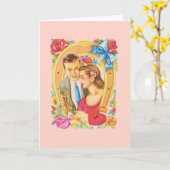 Grußkarte zum Vintagen Jahrestag Karte (Gelbe Blume)