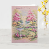 Grußkarte zum Vintagen Jahrestag Karte (Gelbe Blume)