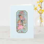 Grußkarte zum Vintagen Jahrestag Karte (Gelbe Blume)