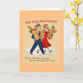 Grußkarte zum Vintagen Jahrestag Karte (Gelbe Blume)