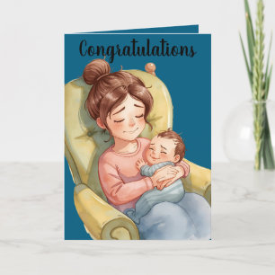 Grußkarte zur Begrüßung eines neuen Babys Feiertagskarte