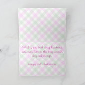 Grußkarte - Zweifarbiger Kosmos - 2. Jahrestag Karte (Innenseite)