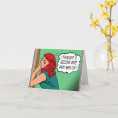 Grußkarte "Zweite Furz" Karte (Gelbe Blume)