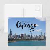 Grußkarten aus Chicago Downtown Postkarte (Vorne/Hinten)