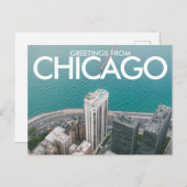 Grußkarten aus Chicago Postcard Postkarte (Vorne/Hinten)
