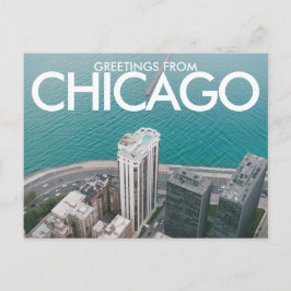 Grußkarten aus Chicago Postcard Postkarte