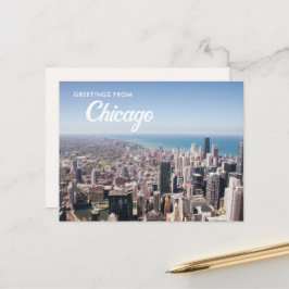 Grußkarten aus Chicago Postcard Postkarte
