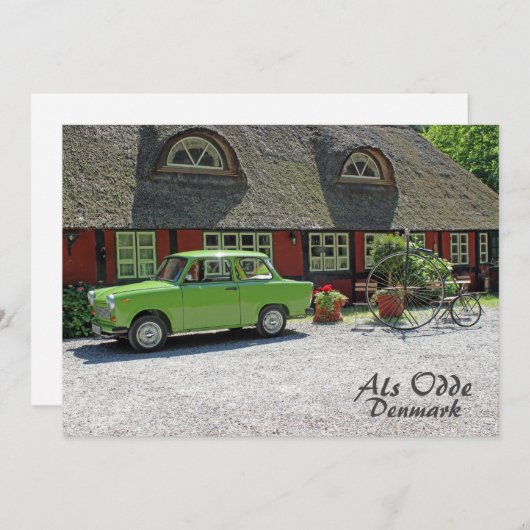 Grußkarten aus Dänemark! Feiertagskarte (Vorne/Hinten)
