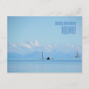 Grußkarten aus dem Norwegischen Ozean Postkarte