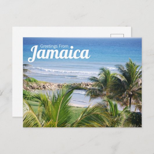 Grußkarten aus Jamaika Postkarte (Vorne/Hinten)