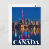 Grußkarten aus Kanada Postkarte (Vorne/Hinten)
