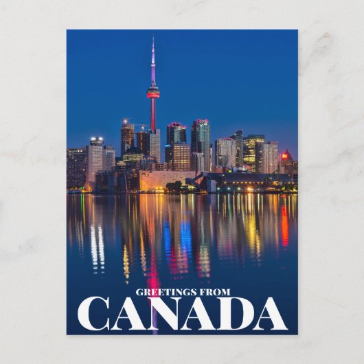 Grußkarten aus Kanada Postkarte (Vorderseite)