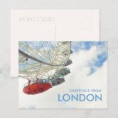 Grußkarten aus London Postkarte (Vorne/Hinten)