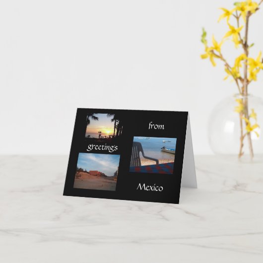 Grußkarten aus Mexiko Karte (Gelbe Blume)