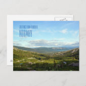 Grußkarten aus Norwegen Postkarte (Vorne/Hinten)