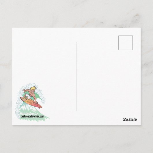 Grußkarten aus Südkalifornien Postkarte (Rückseite)