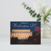 Grußkarten aus Washington DC Postcard Postkarte (Stehend Vorderseite)